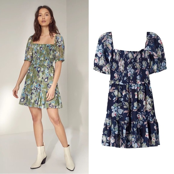 Aritzia | Wilfred | Laken Mini Dress in Classic Navy Aura Blue Size S - Picture 1 of 9